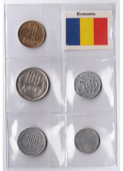Romania Anni Misti Serie di 5 Monete buona conservazione